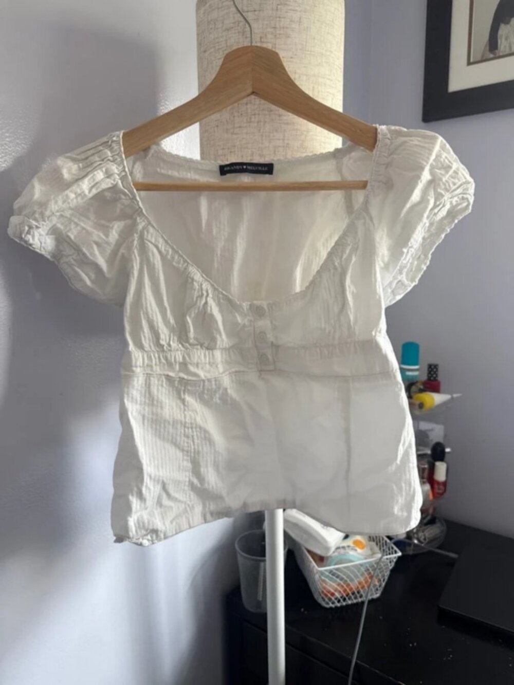 Brandy white baby doll top - Picture 1 of 3